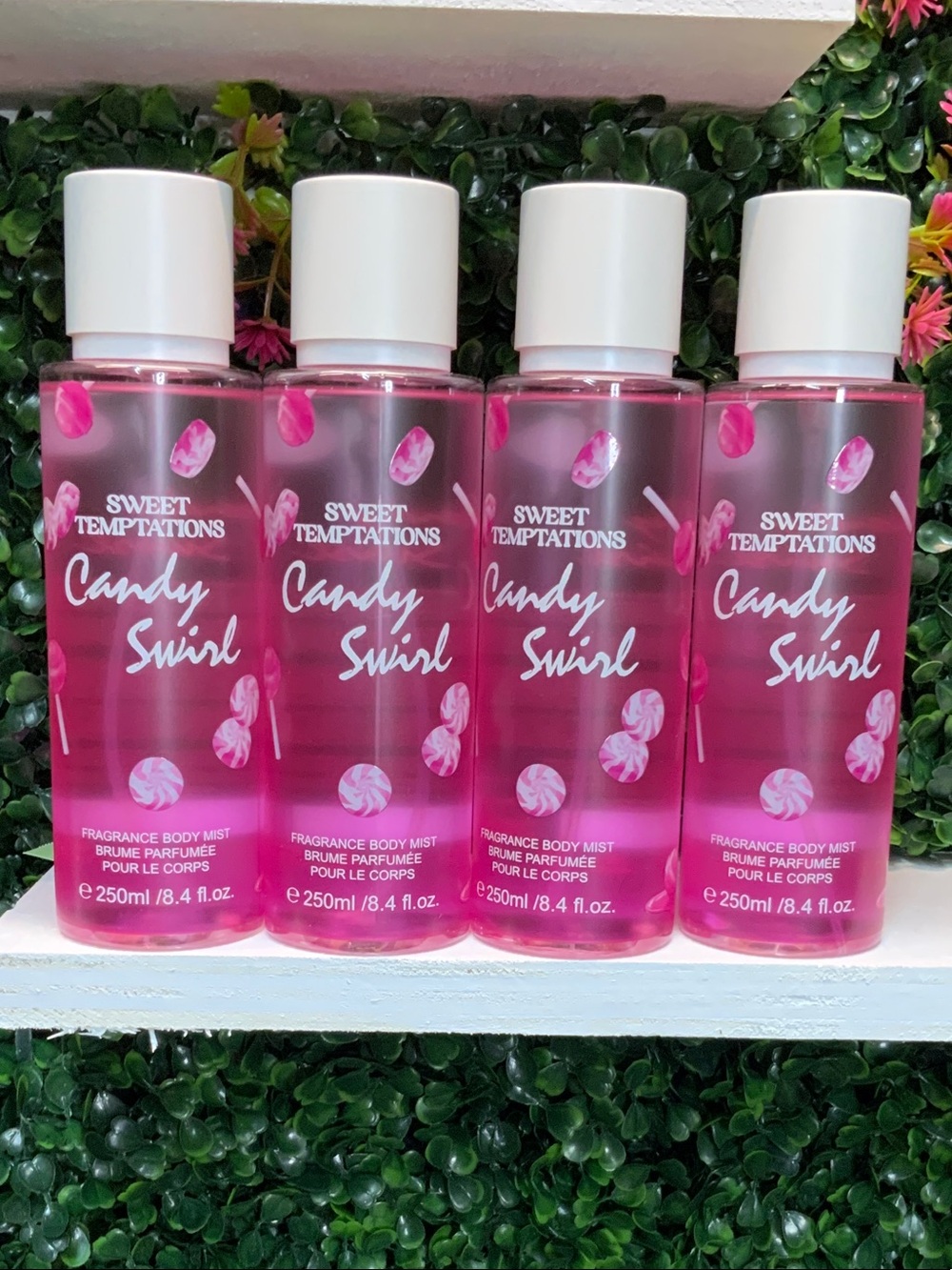 Temptations Candy Swirl Body Mist - Pink Bottles